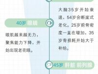 身体衰老时间表