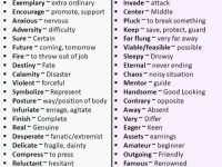 IELTS VOCABULARY WORDS