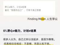 野心勃勃却没有行动，本质上是认知低！