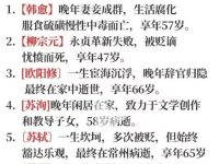 唐宋八大家的结局！