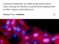 中国研究发现，化疗可能加速癌症扩散？